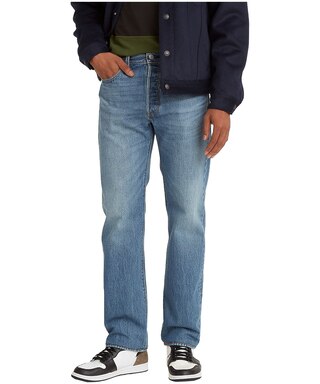 Levi's Men's 501 Original Mid Rise Straight Fit Jeans