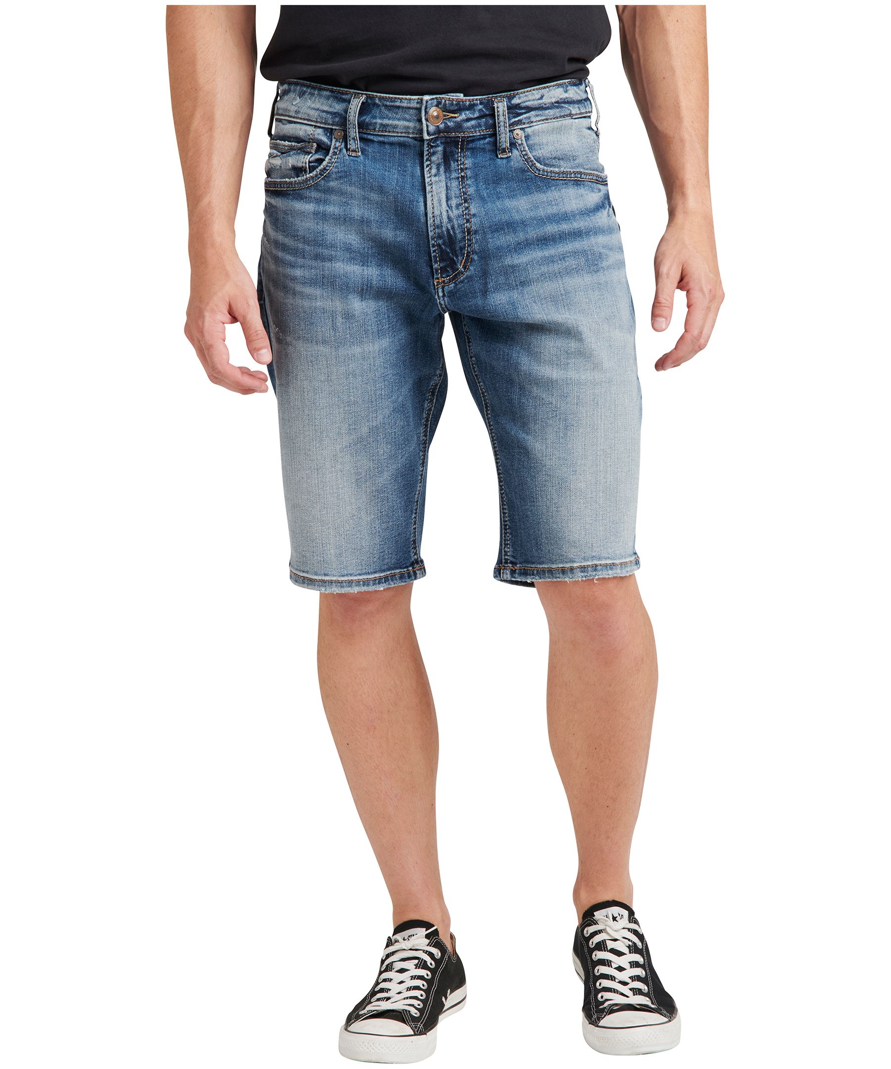 Short à coupe décontractée et taille mi-basse pour hommes, Zac, Silver Jeans