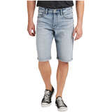 Short à coupe ample et taille haute pour hommes, Gordie, Silver Jeans Front_Flat