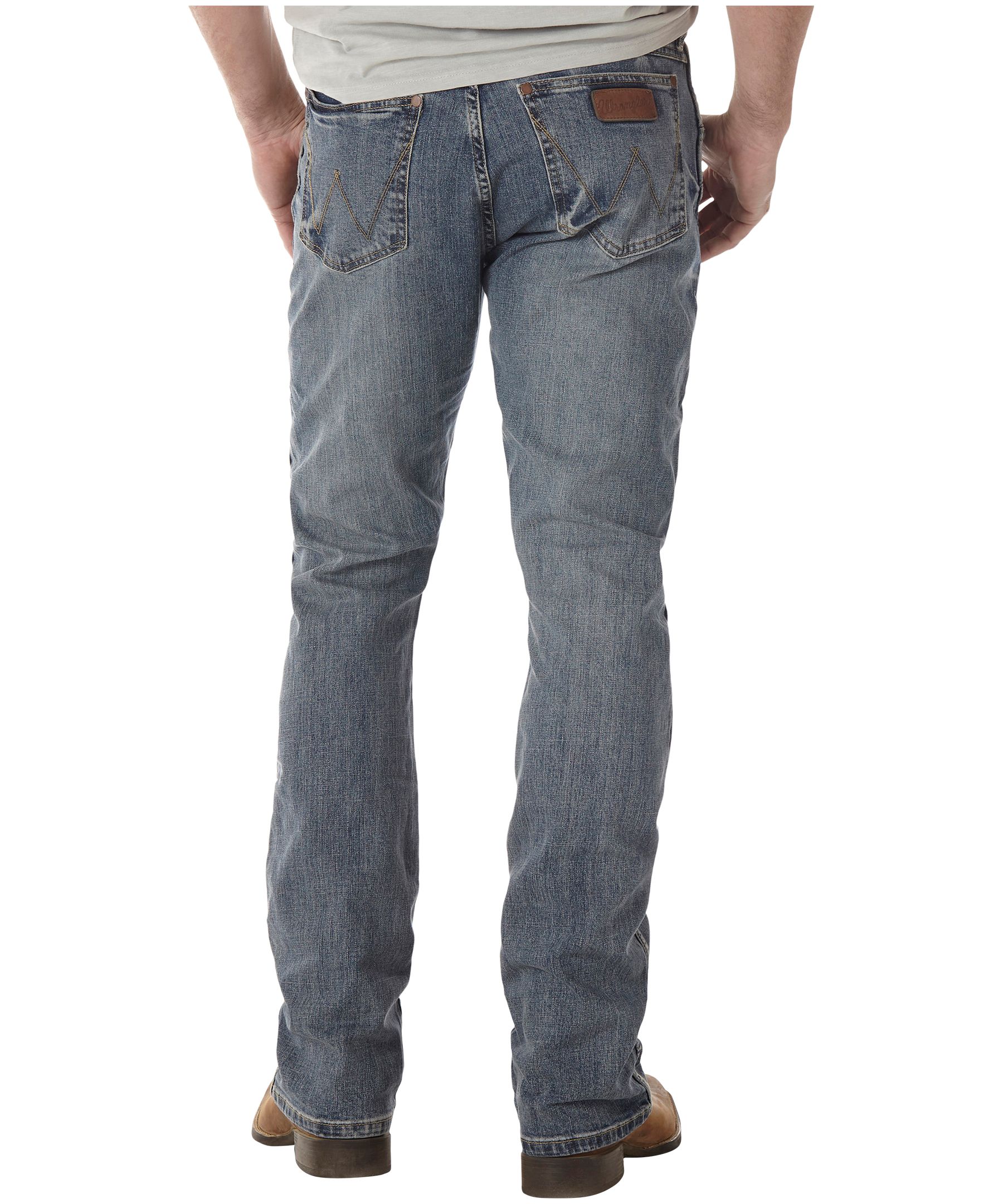 Jean étroit à jambe semi-évasé rétro pour hommes, Wrangler
