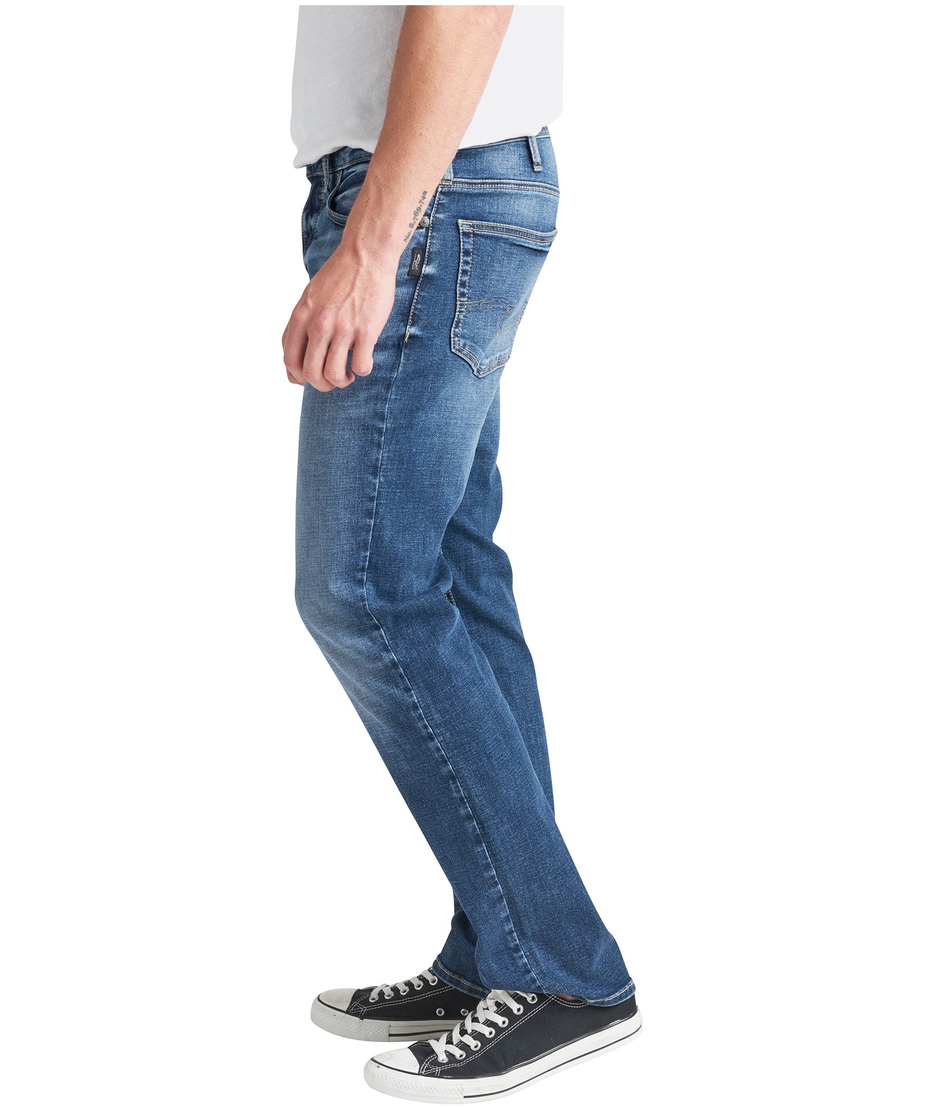 Silver Jeans Co. Men's Allan Classic Straight Leg Jeans Blue Size 32X32