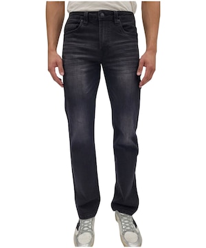 Jean extensible à taille mi-basse de coupe décontractée et à jambe droite pour hommes, Buffalo