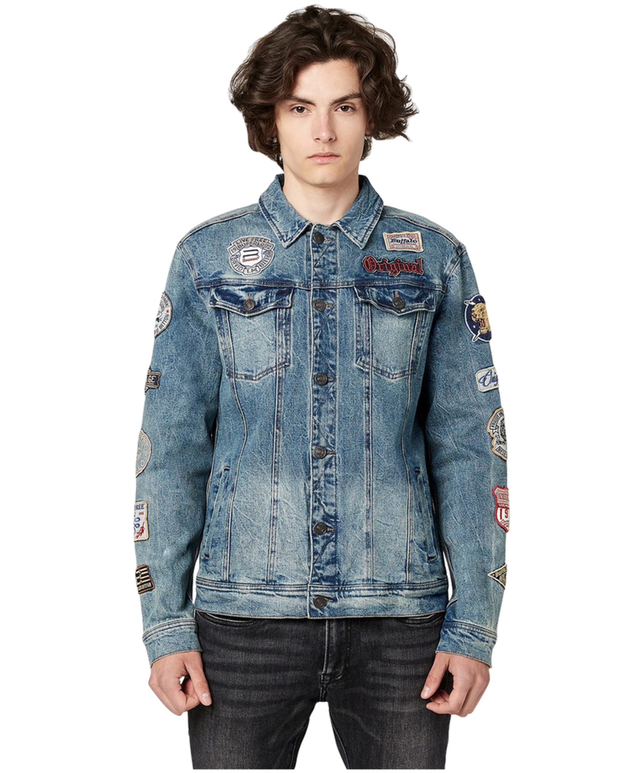 Buffalo Men's Joe Vintage Patchwork Denim Jacket | Marks