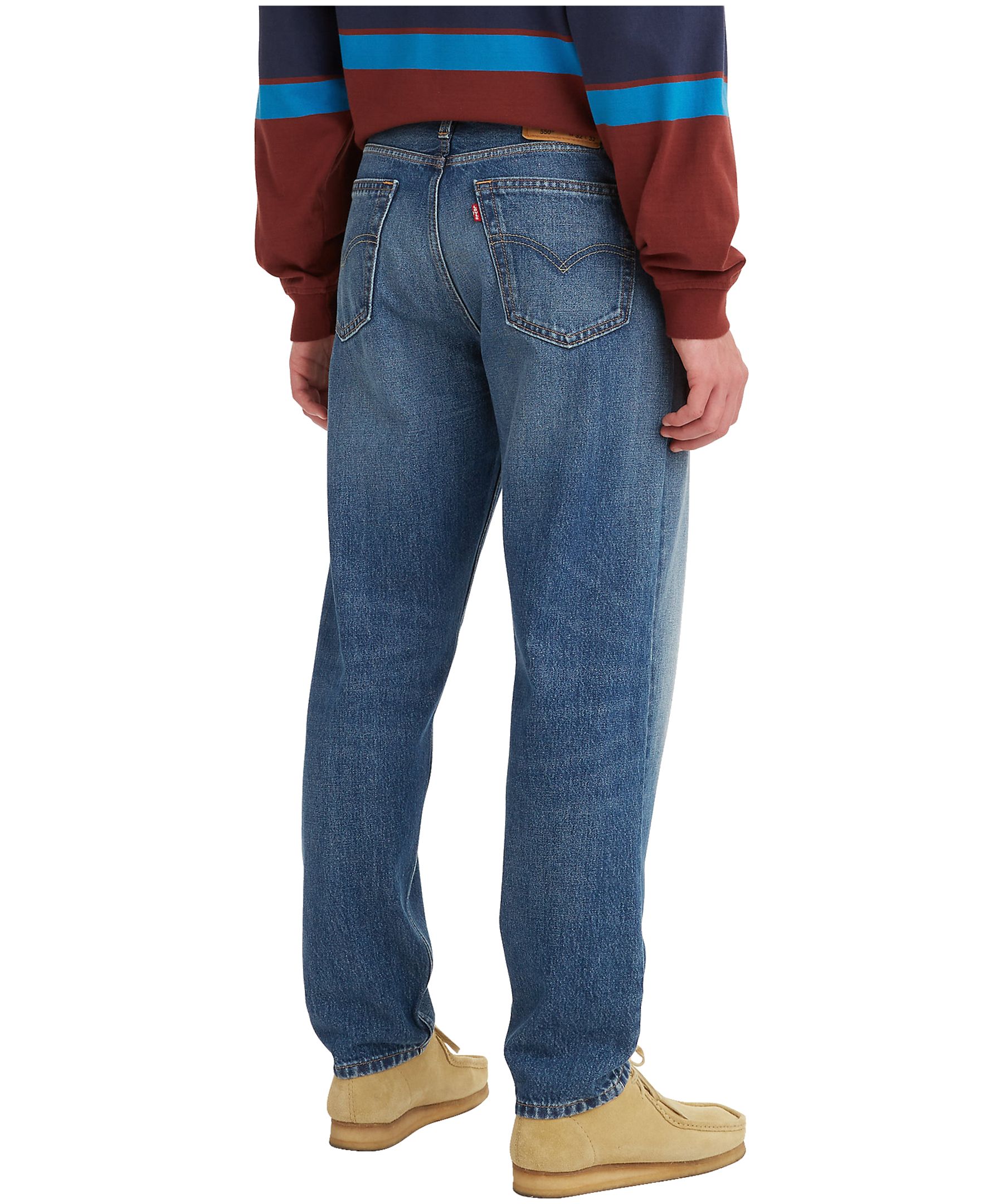 Jean en denim de coton à coupe décontractée et taille mi-basse pour hommes, 550 '92, Levi's