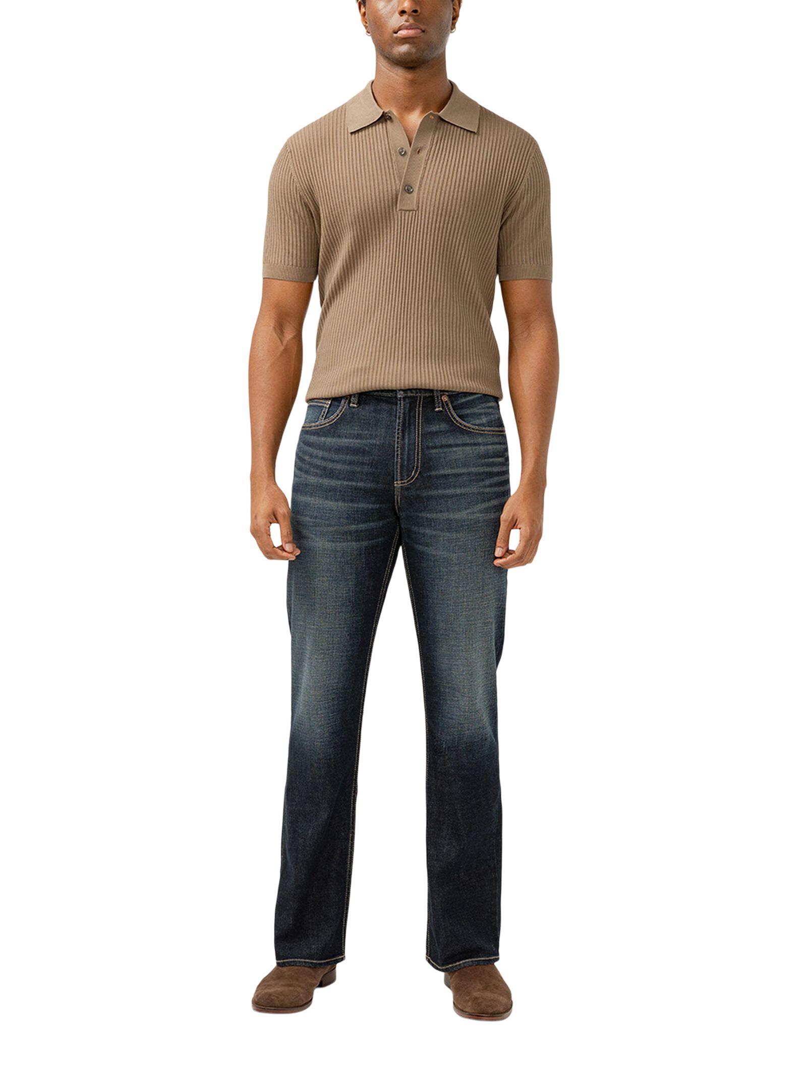 Silver Men's Zac Relaxed Fit Straight Leg Jeans