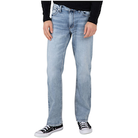 Silver Men's Grayson Mid Rise Easy Fit Straight Leg Jeans Front_Angled_Left