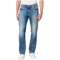 Jean extensible de coupe décontractée à jambe droite pour hommes, Driven Front_Flat