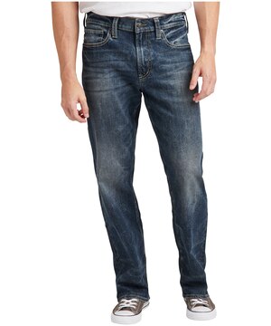 Jean à coupe ample et à jambe droite pour hommes, Gordie, Silver