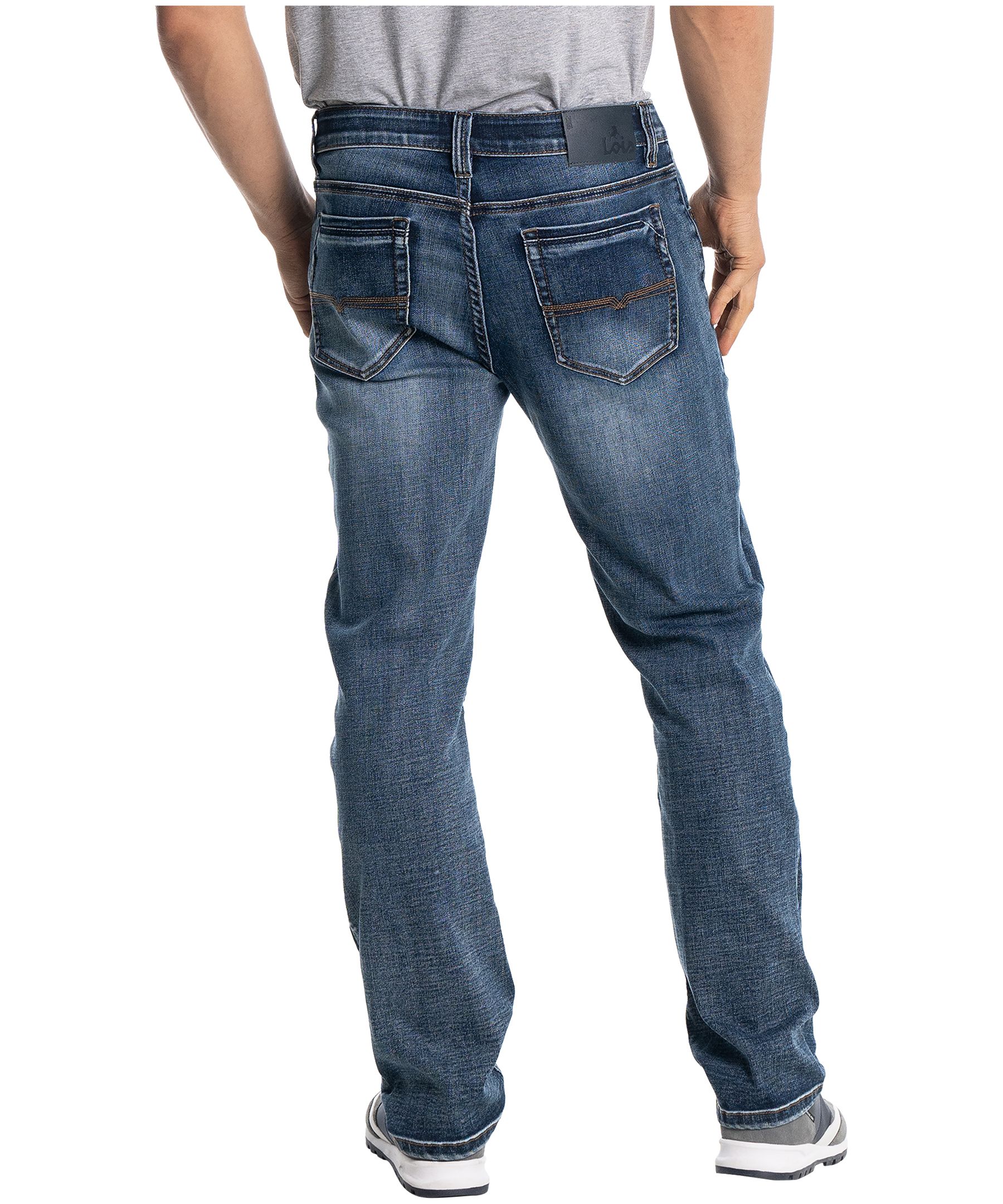 Lois Men's Brandon Athletic Fit Stretch Denim Jeans