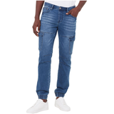 Pantalon extensible cargo à taille basse pour hommes, Black Bull, Carter Front_Flat