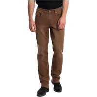 Jean coupe étroite en denim extensible à taille basse pour hommes, Black Bull, Sam Front_Flat