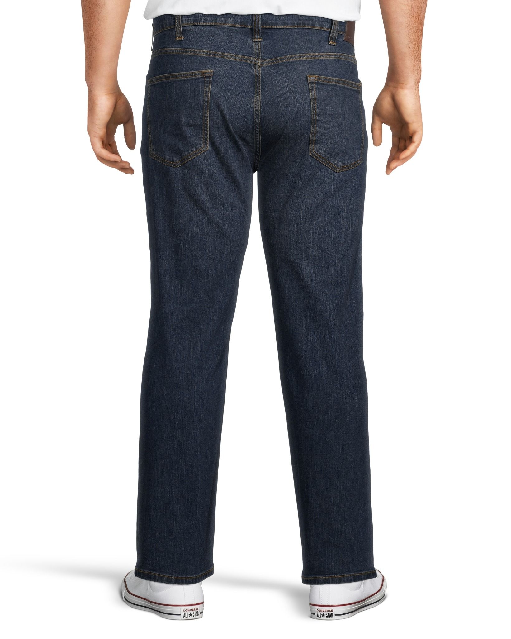 Denver Hayes Men's Value Stretch Straight Fit Jeans - Dark Wash 