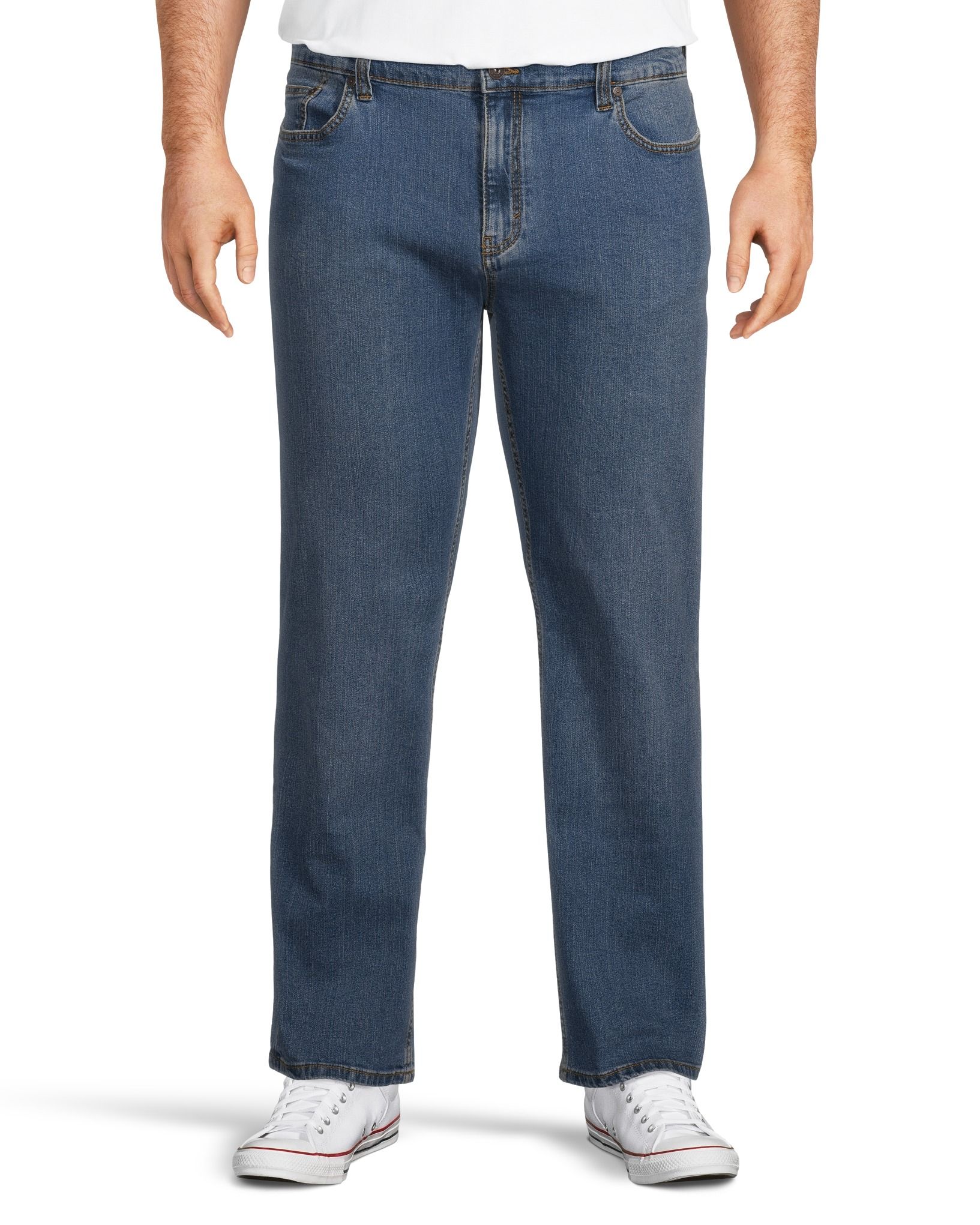 Denver Hayes Men's Value Stretch Straight Fit Jeans - Light Wash | Marks