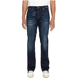Buffalo Men's King Slim Straight Leg Boot Cut Stretch Jeans Front_Flat