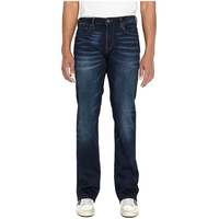 Buffalo Men's King Slim Straight Leg Boot Cut Stretch Jeans Front_Flat