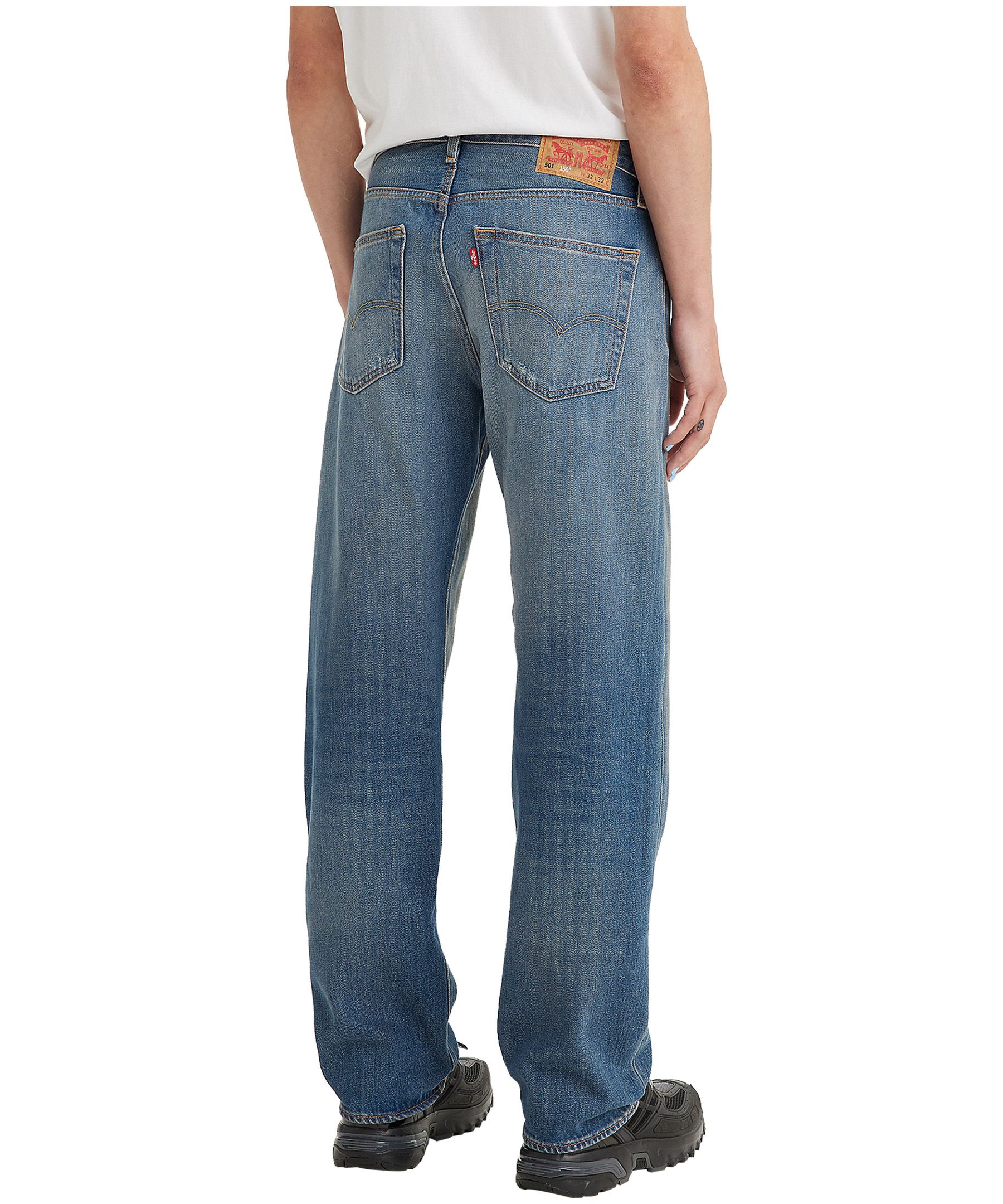 Levi's Men's 501 Original Mid Rise Regular Fit Straight Leg Jeans