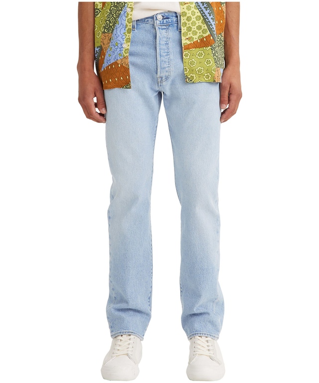 Jean taille mi-basse à braguette boutonnée et à jambe droite pour hommes, Levi's, 501, Brooklyn Street Jeans