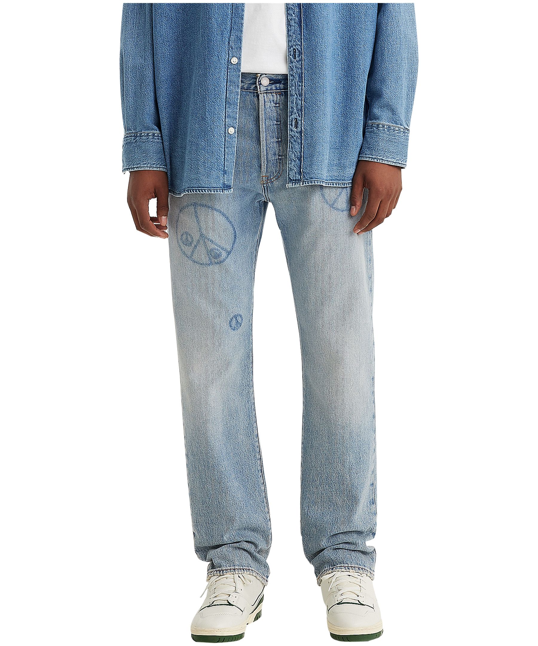 Levi's Men's 501 Mid Rise Straight Leg Button Fly Brooklyn Street Jeans