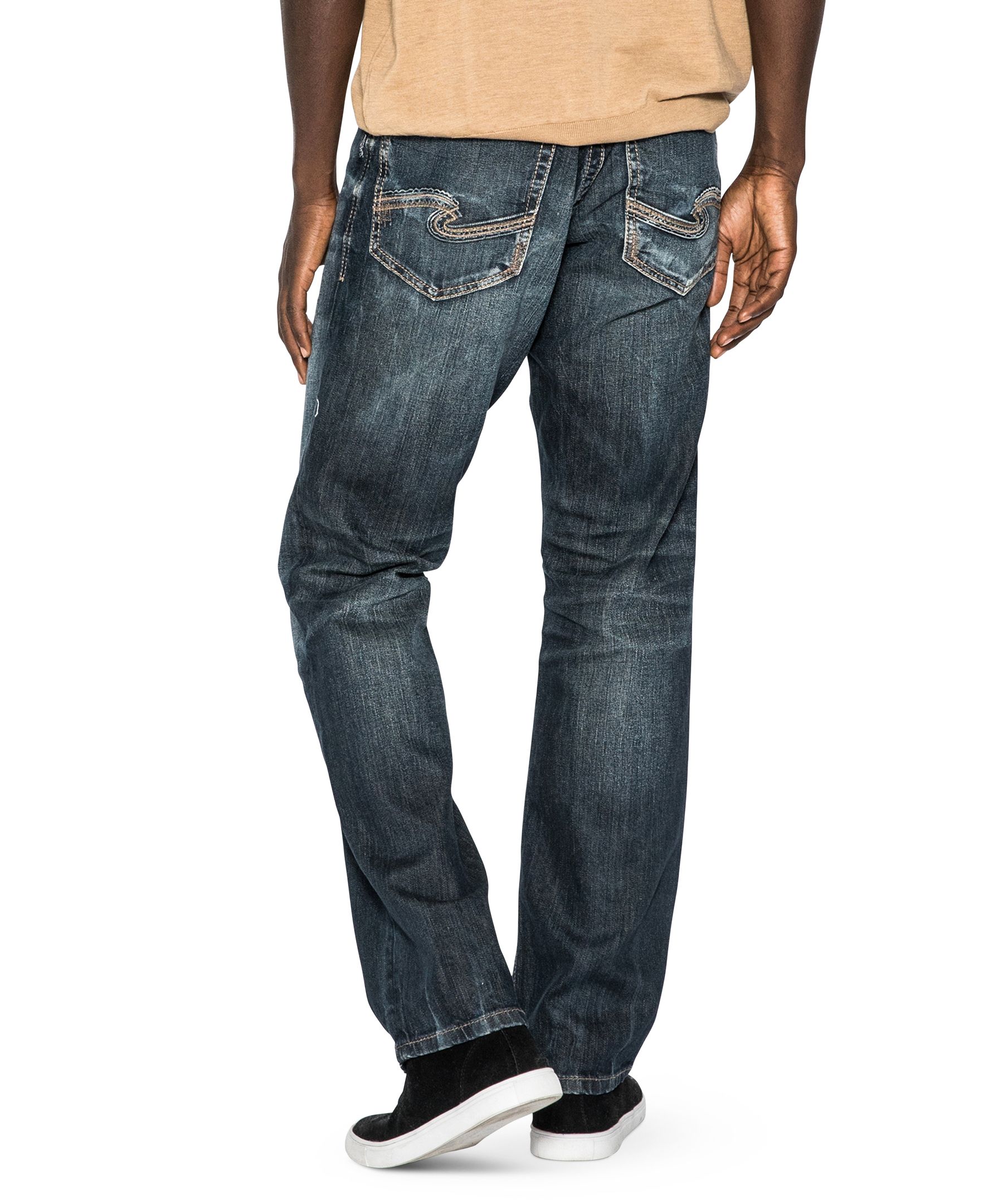 Silver Men's Grayson Easy Fit Straight Leg Jeans