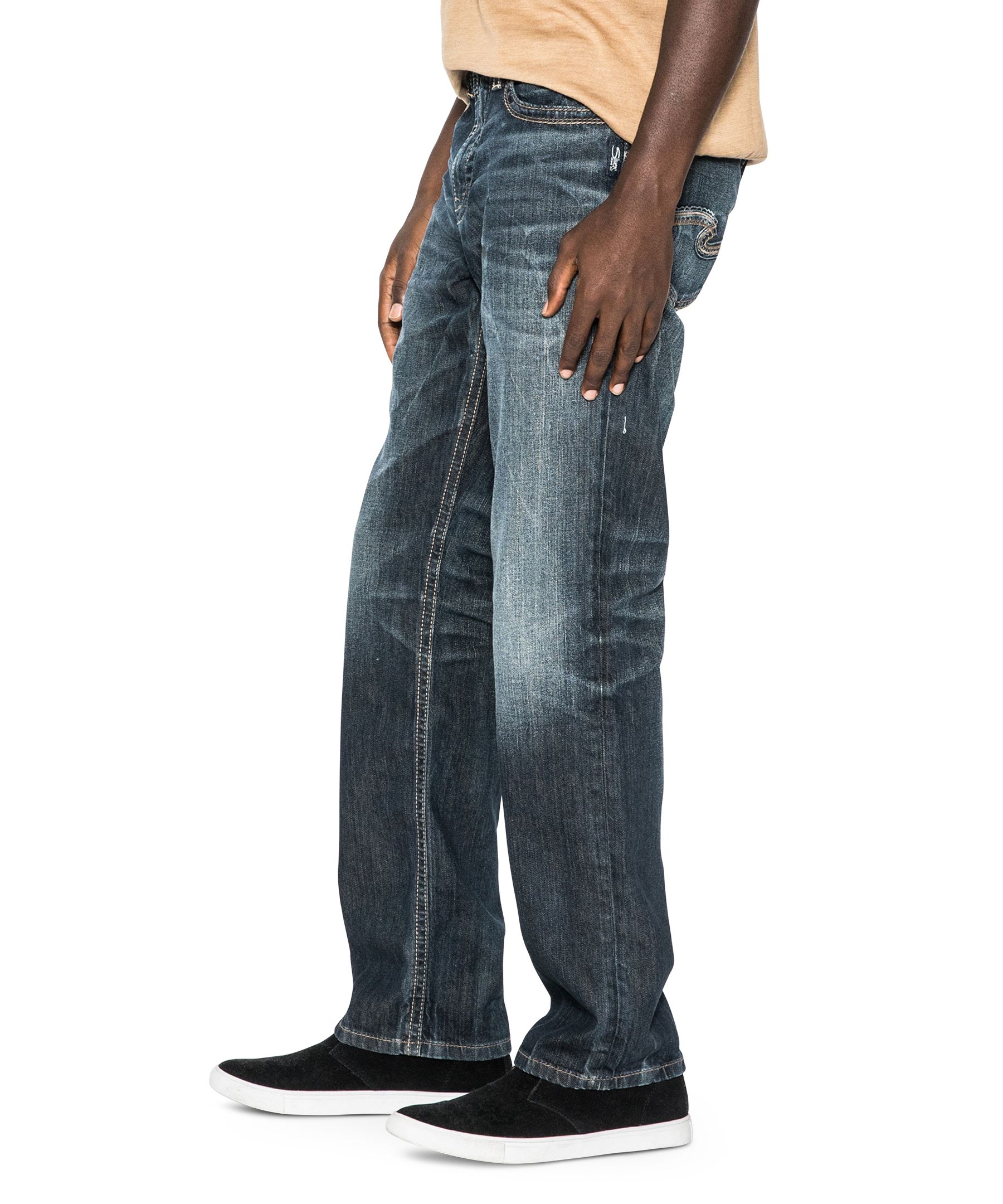 Silver Men's Grayson Easy Fit Straight Leg Jeans