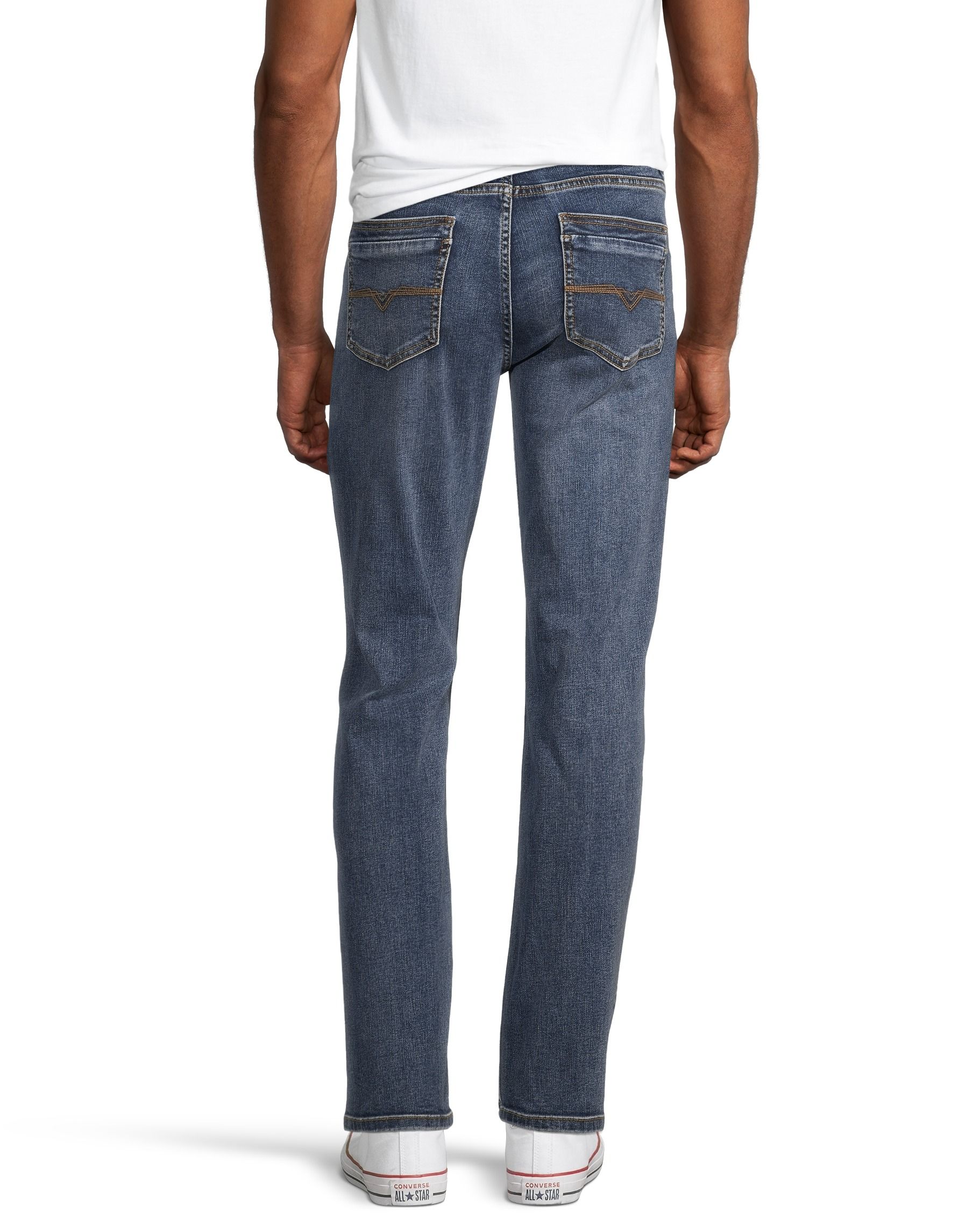 Lois Jean à jambe droite en denim extensible pour hommes, Brad