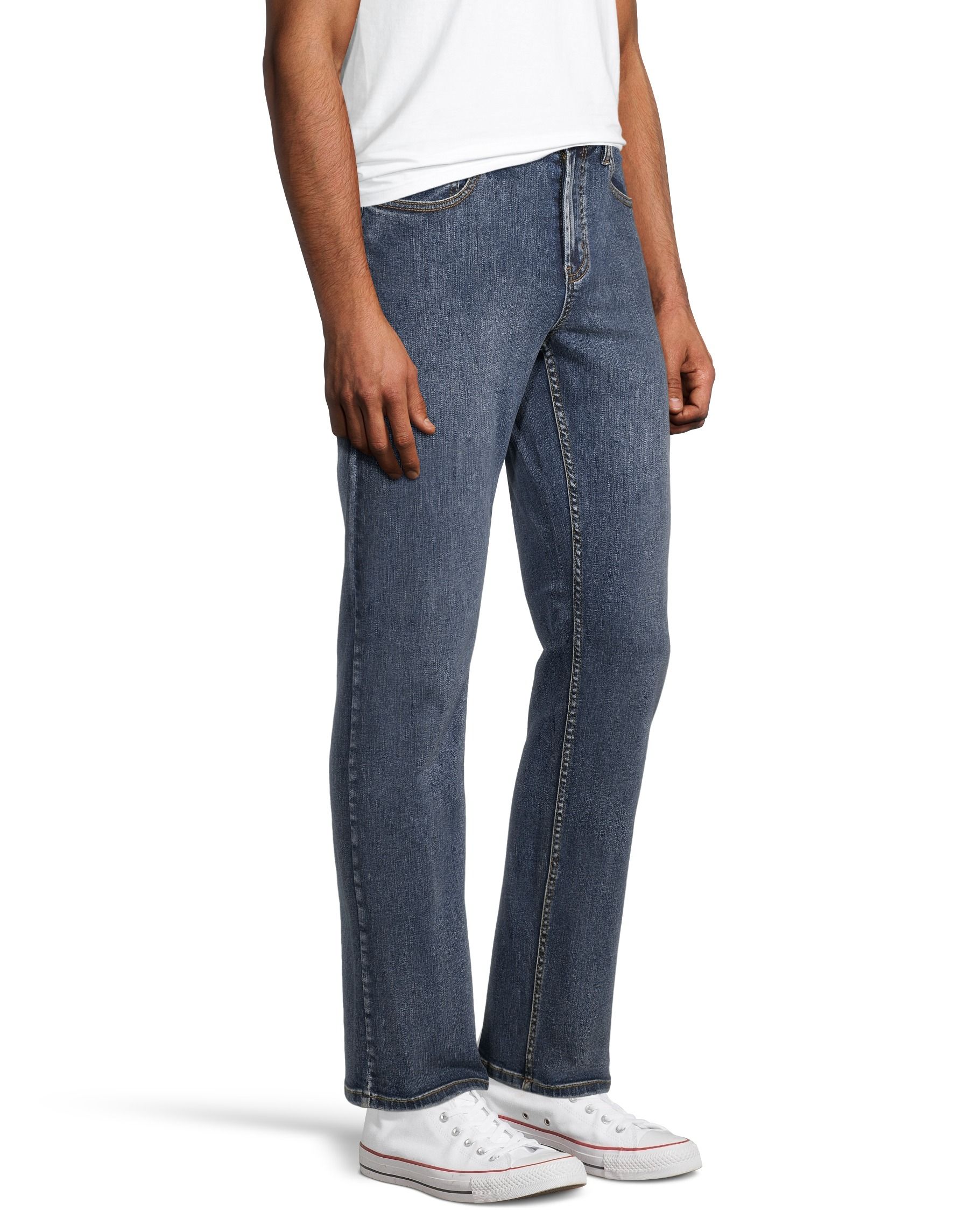 Lois Jean à jambe droite en denim extensible pour hommes, Brad