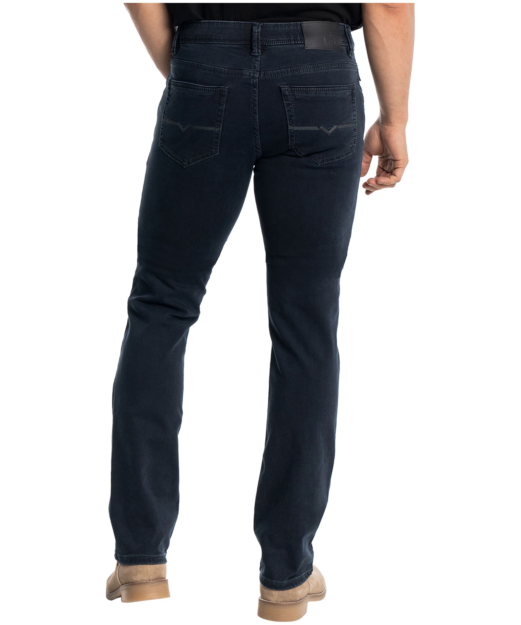 Lois Jean coupe étroite en denim au délavé foncé pour hommes, Peter