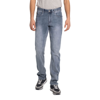 Lois Men's Peter Slim Fit Stretch Knit Denim Jeans - Medium Wash Front_Flat