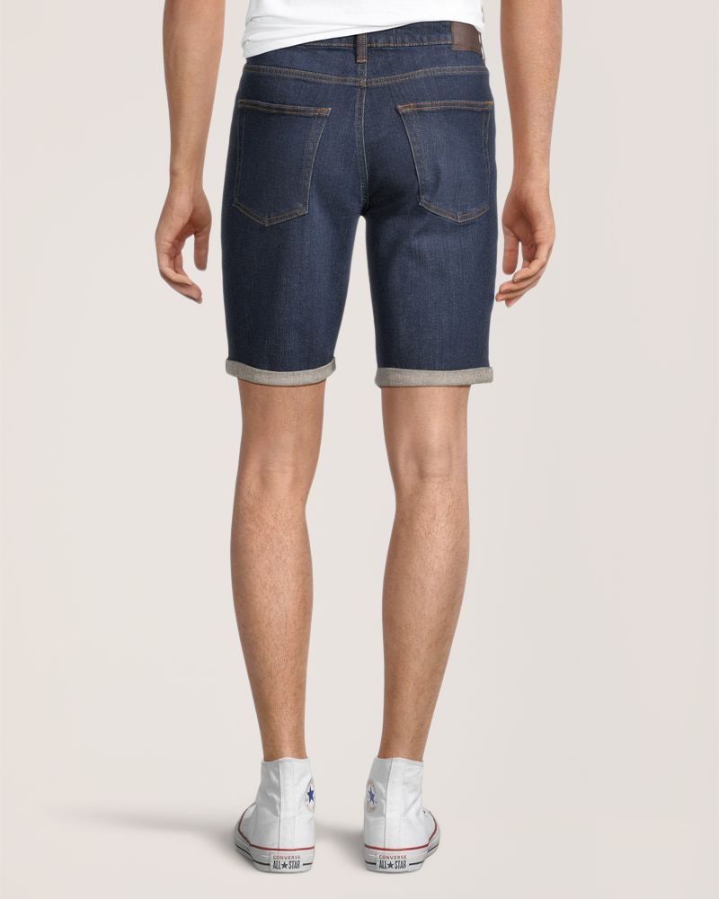 Short extensible Denver Hayes en denim à taille mi-basse pour hommes