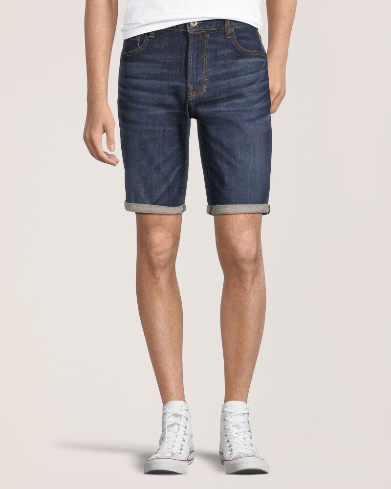 Short extensible Denver Hayes en denim à taille mi-basse pour hommes