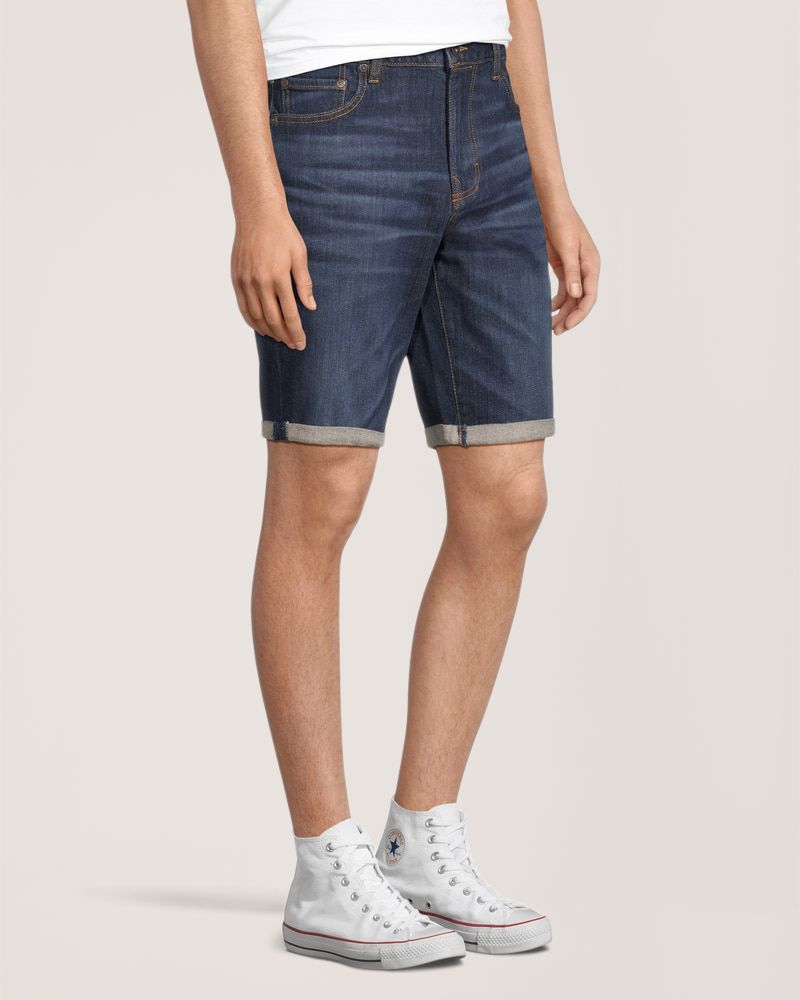 Short extensible Denver Hayes en denim à taille mi-basse pour hommes