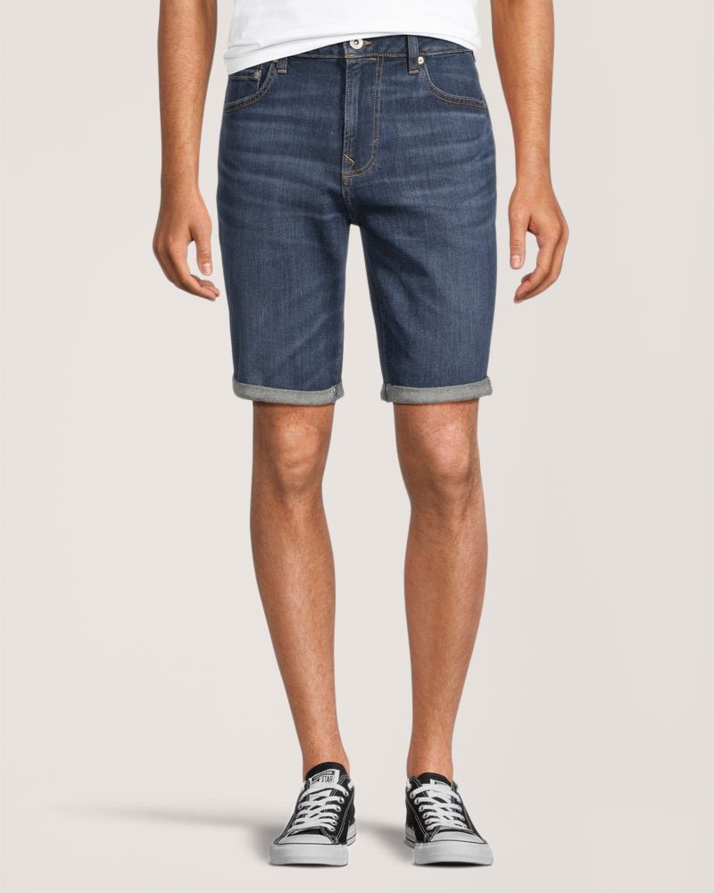 Denver Hayes Men's Mid Rise Stretch Denim Shorts