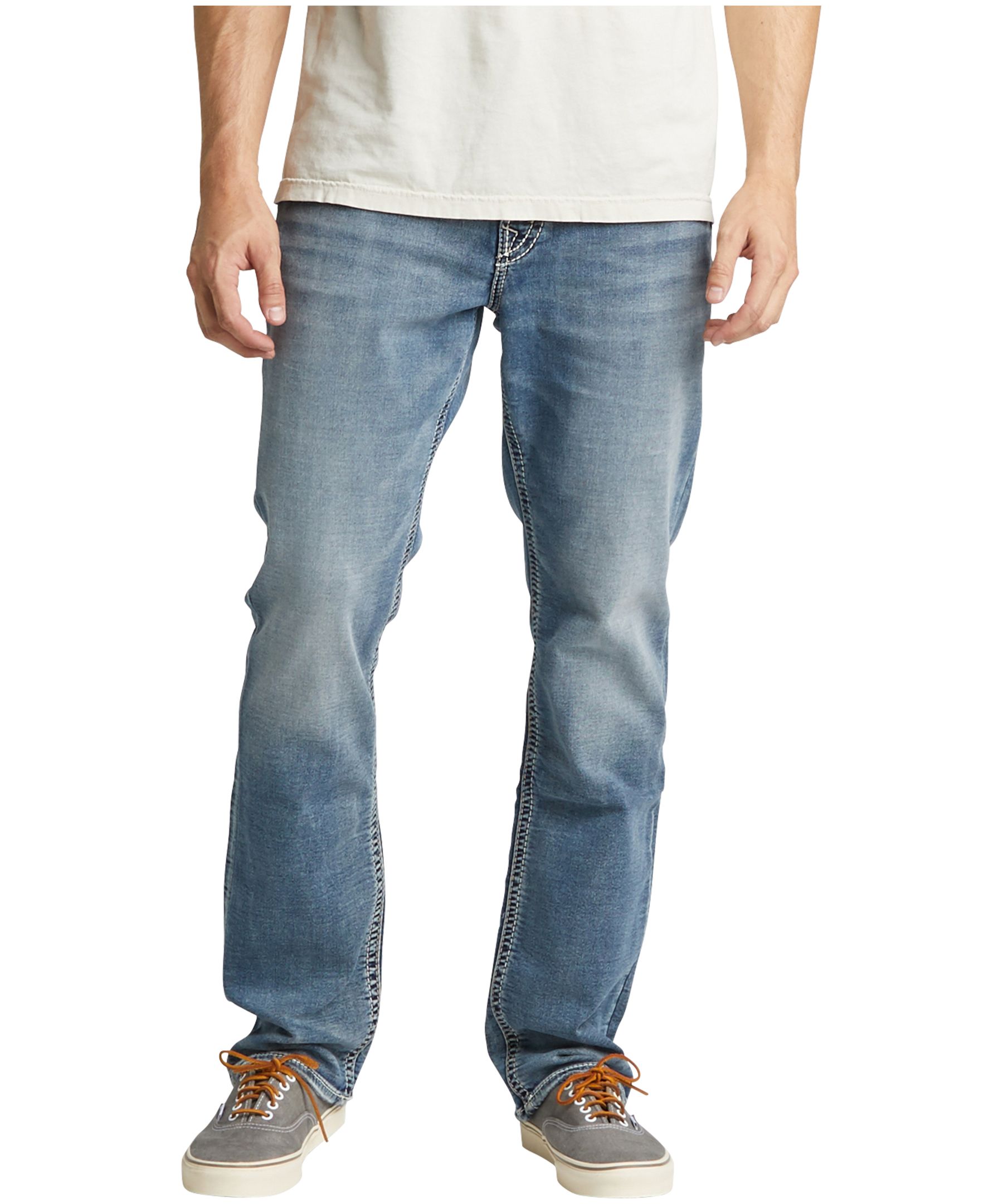 Silver Men's Grayson Easy Fit Straight Leg Jeans