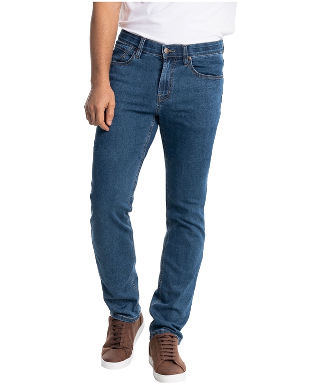 Jean étroit surdimensionné délavé à la pierre à taille mi-basse pour hommes, Peter, Lois - En ligne seulement