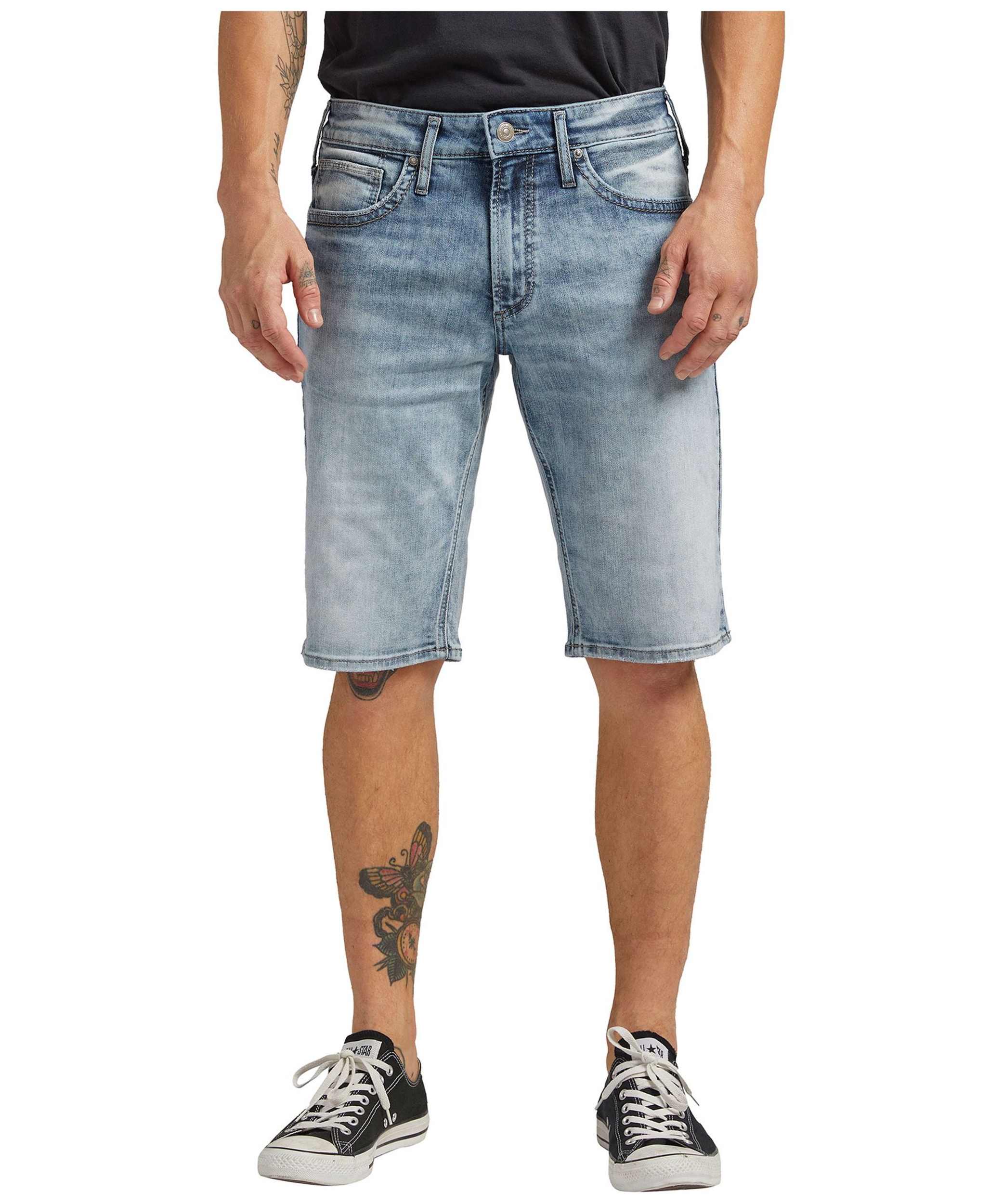 Silver Men's Grayson Mid Rise Classic Fit Shorts | Marks