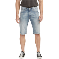 Silver Men's Zac Mid Rise Denim Shorts Front_Flat