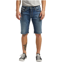 Silver Men's Zac Mid Rise Relaxed Fit Shorts Front_Flat