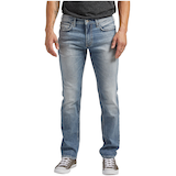 Silver Men's Allan Faux Flap Mid Rise Slim Jeans Front_Flat