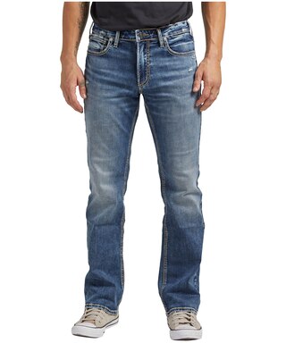 Silver Jace Slim Fit Mi-Rise Boot Cut Stretch Denim Jeans pour homme