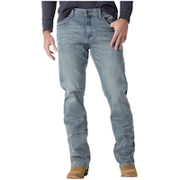Wrangler Men's Retro Mid Rise Slim Bootcut Stretch Denim Jeans Front_Flat