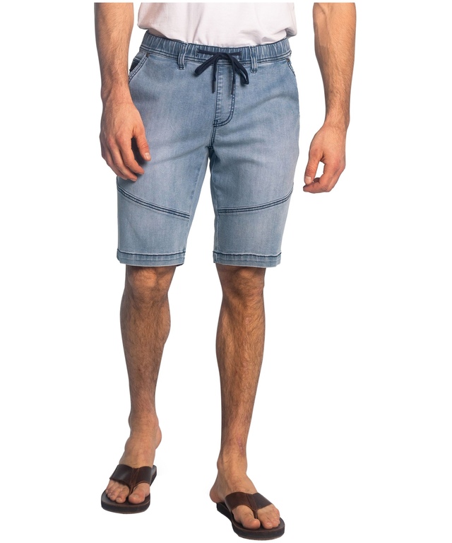 Lois Men's Bermuda Elastic Waist Jean Shorts