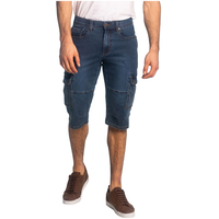 Short en jean de style capri de 39&nbsp;cm (15,5&nbsp;po) pour hommes, Lois, Lucas Front_Flat