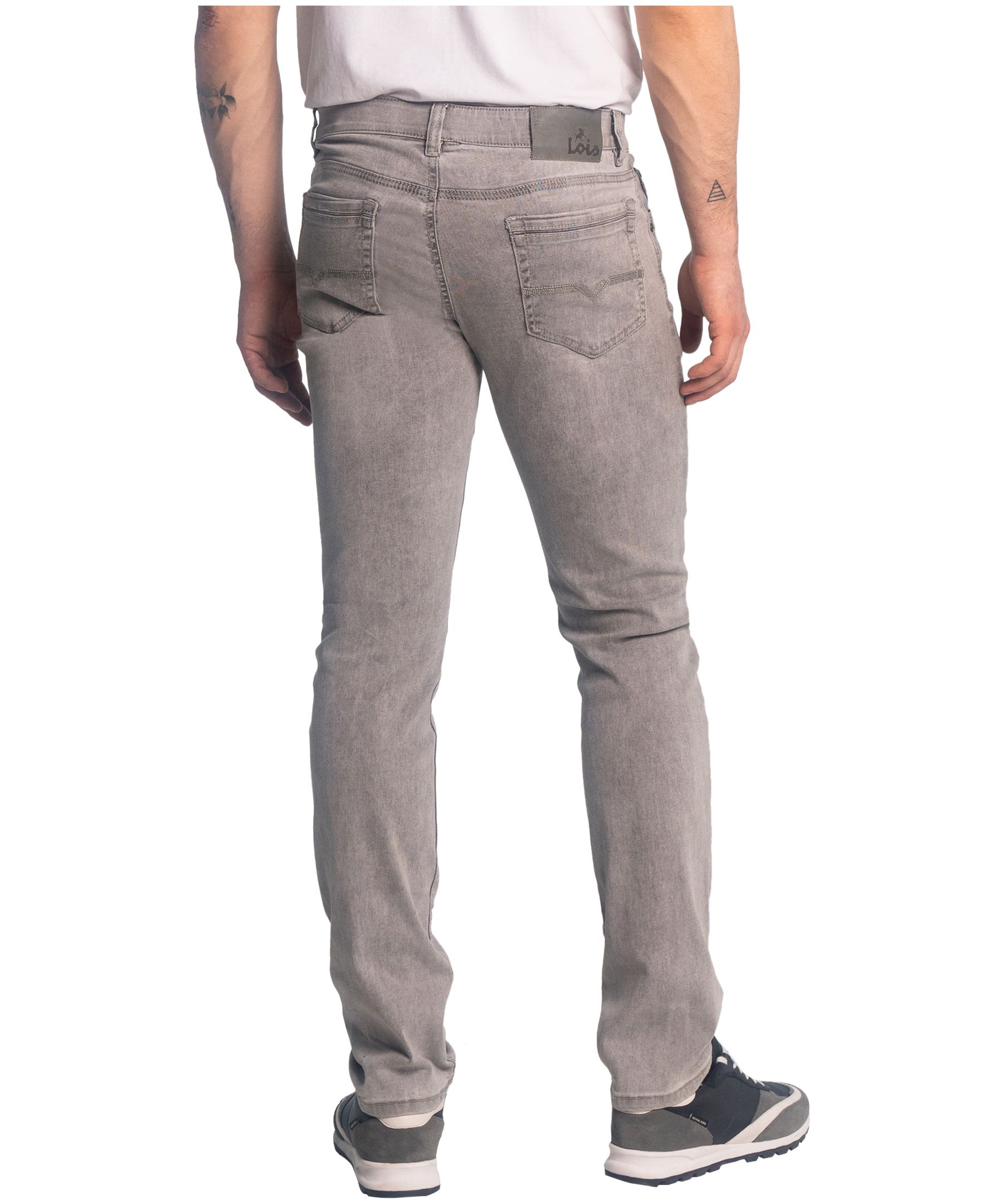 Jean coupe étroite à taille mi-basse pour hommes, Lois, Peter
