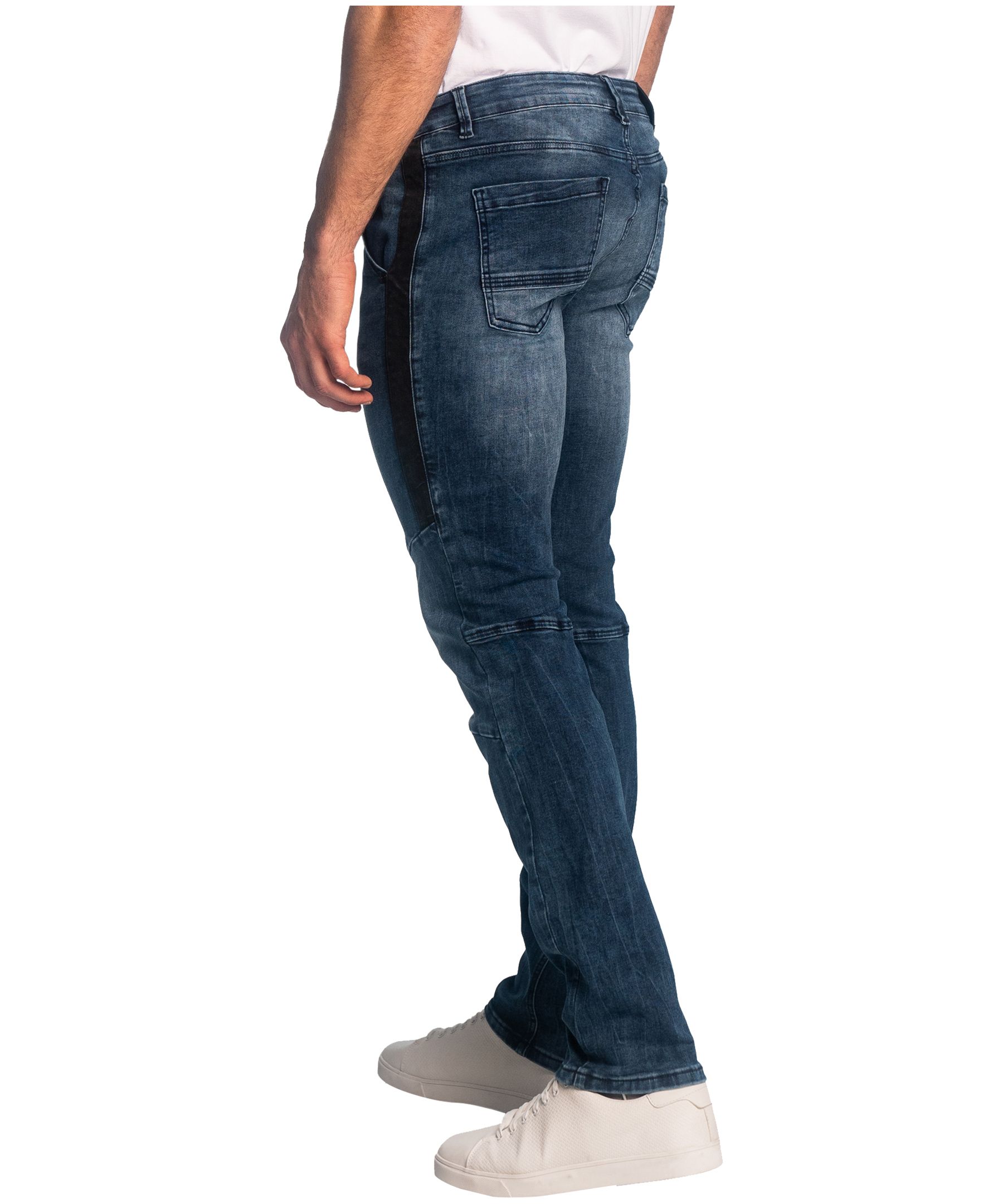 Jean fuselé étroit à taille basse pour hommes, Black Bull, Mad