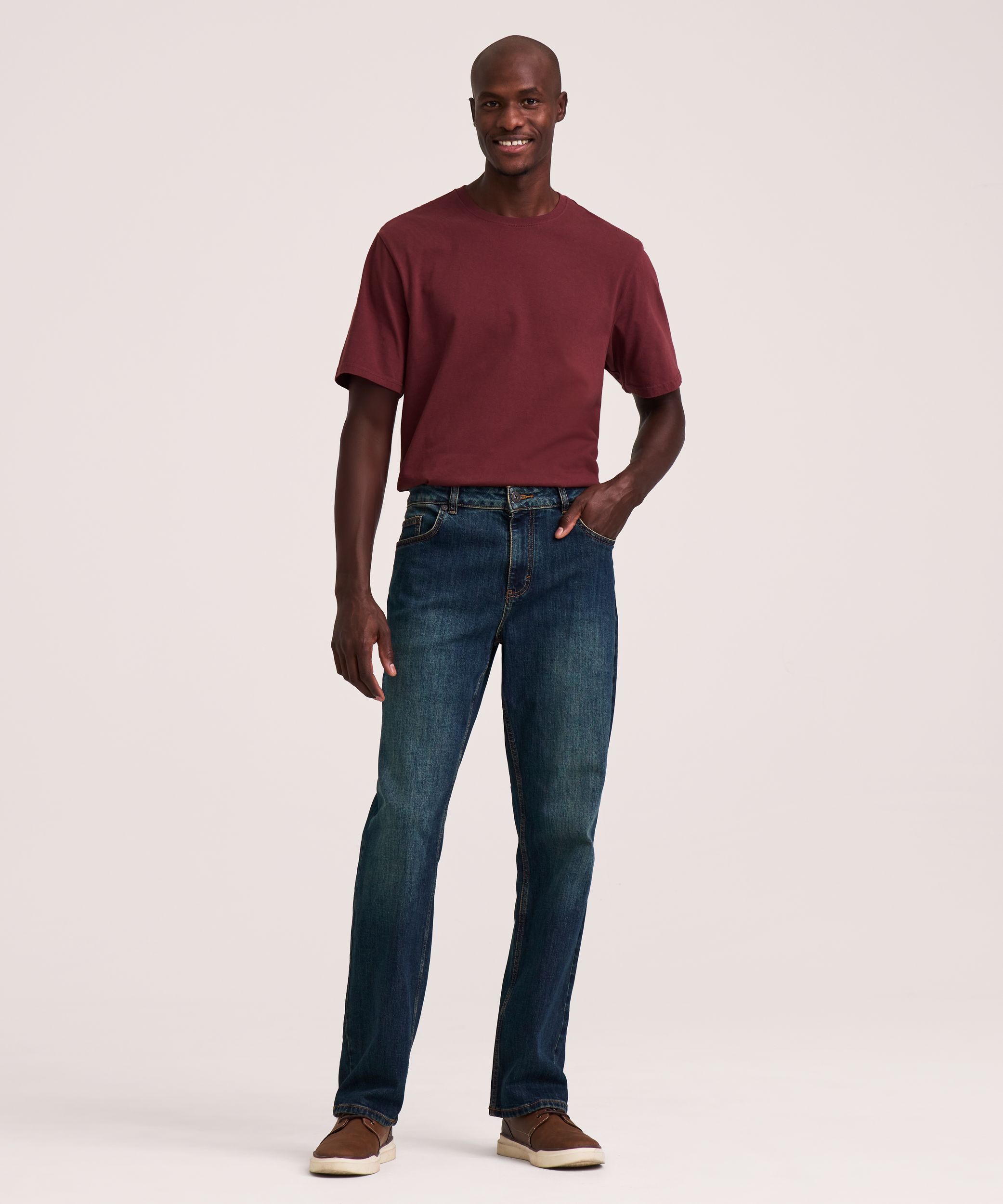 Denver Hayes Men's FLEXTECH Relax Fit Tapered Leg Jeans