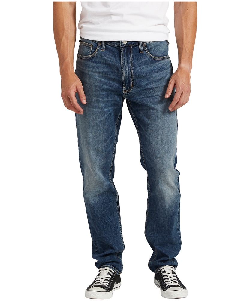 Silver Men's Risto Athletic Skinny Flex Denim Jeans | Marks