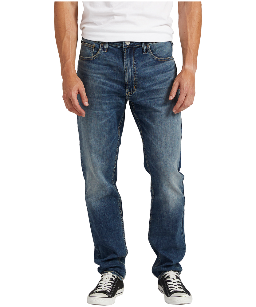 Silver Men s Risto Athletic Skinny Flex Denim Jeans Marks