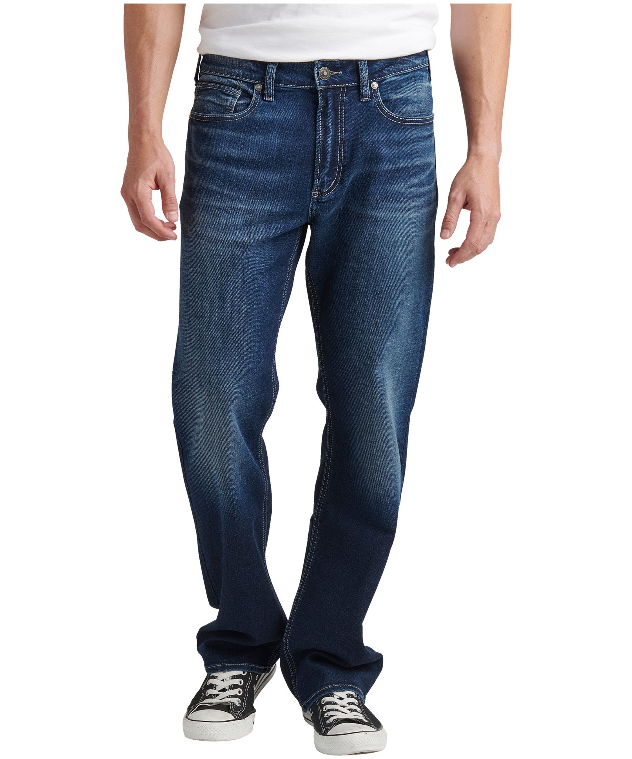 Silver Men's Grayson Classic Fit Straight Leg Ultimate Stretch Jeans ...