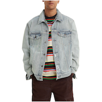 Levi's Men's Denim Relaxed Fit Trucker Jacket Front_Flat
