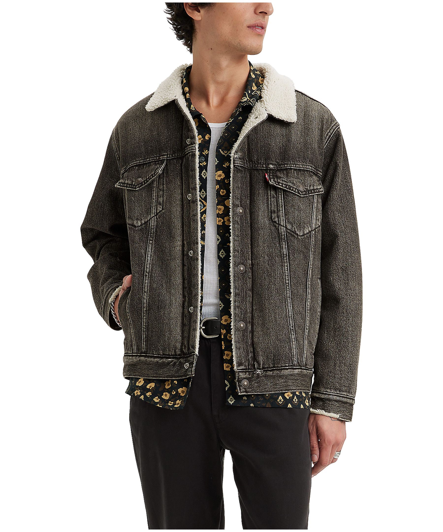 Levi's Men's Denim Relaxed Fit Sherpa Jacket